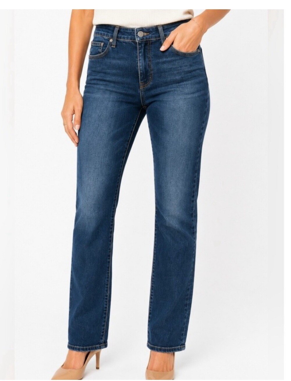 Paige Skyline Straight Jeans Dark Wash Size 31